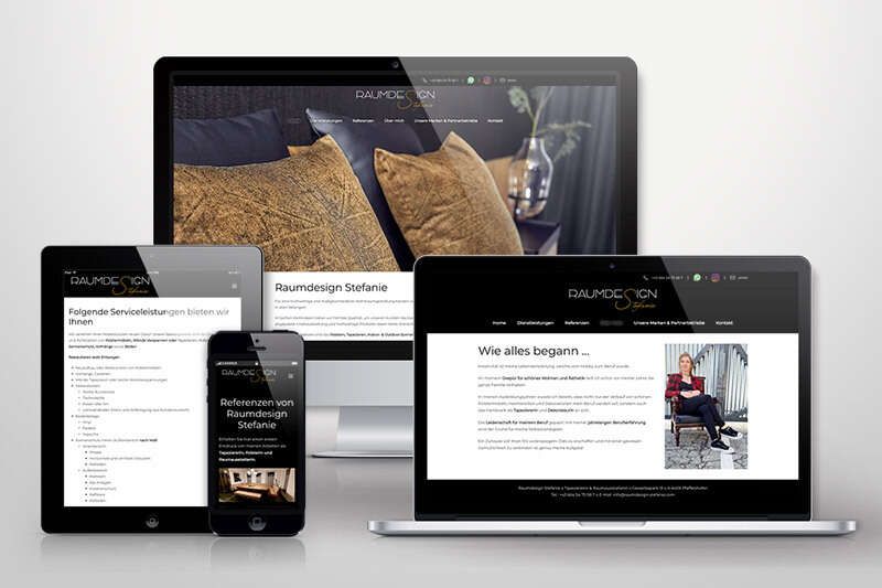 Responsive Webdesign Raumdesign Stefanie Werbeagentur Auer Tirol