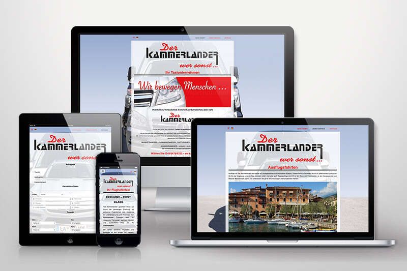 Responsive Webdesign Taxi Kammerlander Werbeagentur Auer Tirol