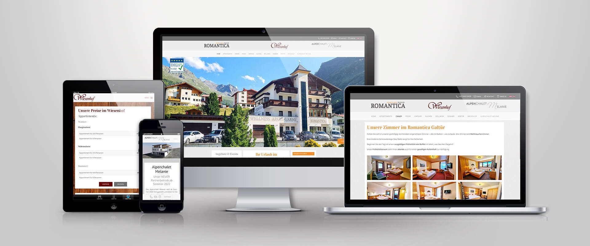 Responsive Websites Design Werbeagentur Auer Tirol